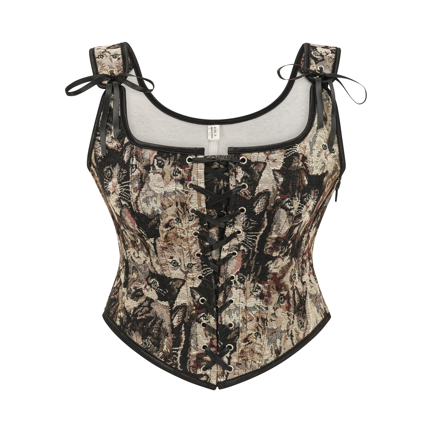 Vintage Renaissance bustier shapewear top Costume Vest